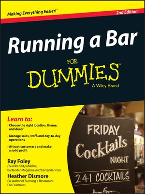Running a Bar For Dummies - ebook